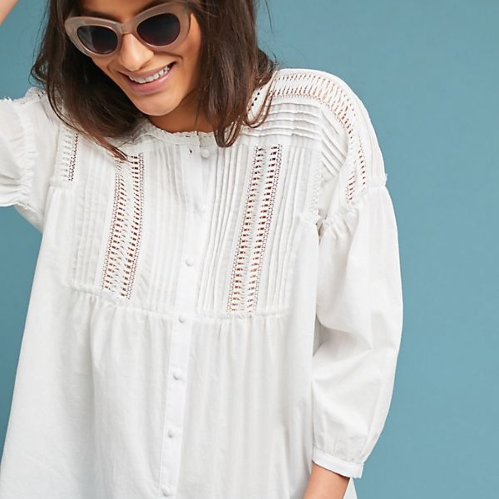 Anthropologie new with tags white button down
